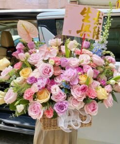 Blossoming Prosperity Basket (Without Stand)
